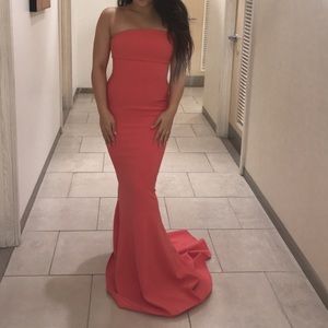 Likely Pink Mermaid Gown prom dress size 2